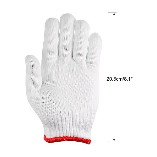 HARFINGTON 36 pares de luvas de trabalho de algodão para trabalho, pintura, jardinagem, armazém indu