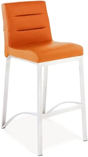 Miniatura 12 de ZURI Lynx Taburete de bar contemporáneo con base de metal, color rojo Rojo -,Negro -,Gris,Verde lima,Magenta,Naranja,Verde