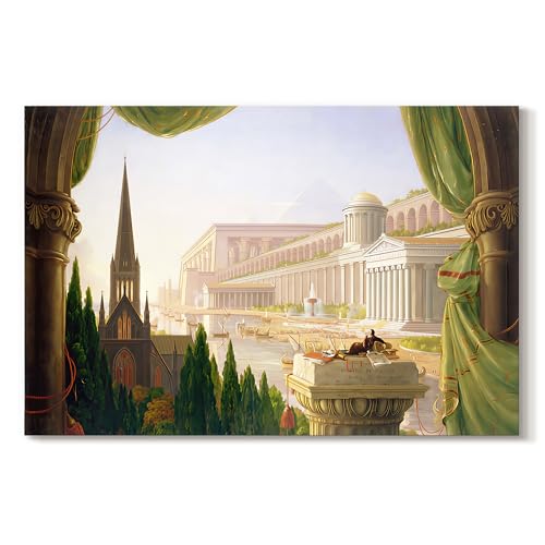 Thomas Cole | The City Of Marble And Light | Canvas Wall Art | GAL088