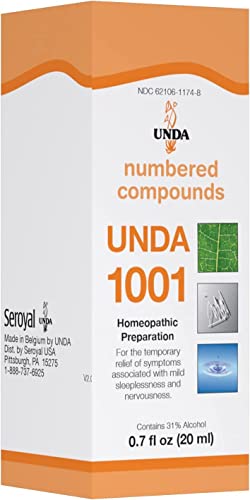 UNDA 1001 Numbered Compounds | Homeopathic Preparation | 0.7 fl. oz.