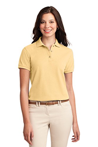 Port Authority - Camiseta tipo polo extra suave para mujer L500, L500., 3XL, Banana