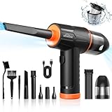2 in 1 Staubgebläse Druckluft,100000U/min elektrische druckluftspray Reiniger, 3-Gang Air Duster Luftdruckspray,10Kpa Kabellos Tastatur Reinigung für PC, Elektronik, Sofa, Auto zubehör Innenraum