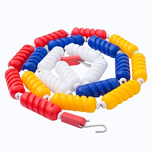 Séparateur de couloirs de piscine avec marqueurs durables et cordes flottantes intégrées