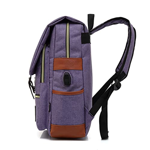 Mochila Executiva Para Notebook de moda Mochila escolar Viagem Masculino/Feminino Roxa