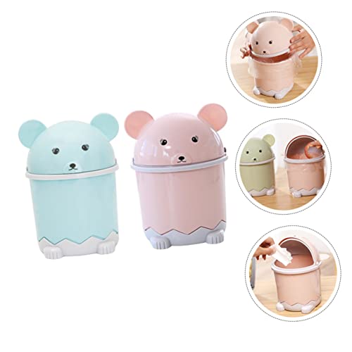Basurero de Escritorio Happyyami 2 Piezas con Tapa miniatura 3