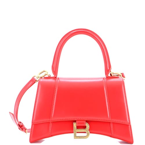 Balenciaga, Pre-Loved Hourglass Top Handle Bag Leather Small, Red