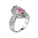 ♥ Matériel: Plaqué Or Blanc; Zirconium éblouissante de qualité AAA, hypoallergénique et sans nickel.