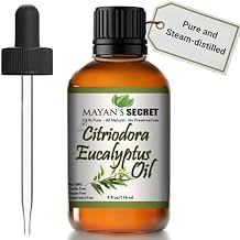 Citriodora Eucalyptus Essential Oil - Huge 4 OZ - 100% Pure & Natural Premium Grade Amber Glass Bottle and Dropper