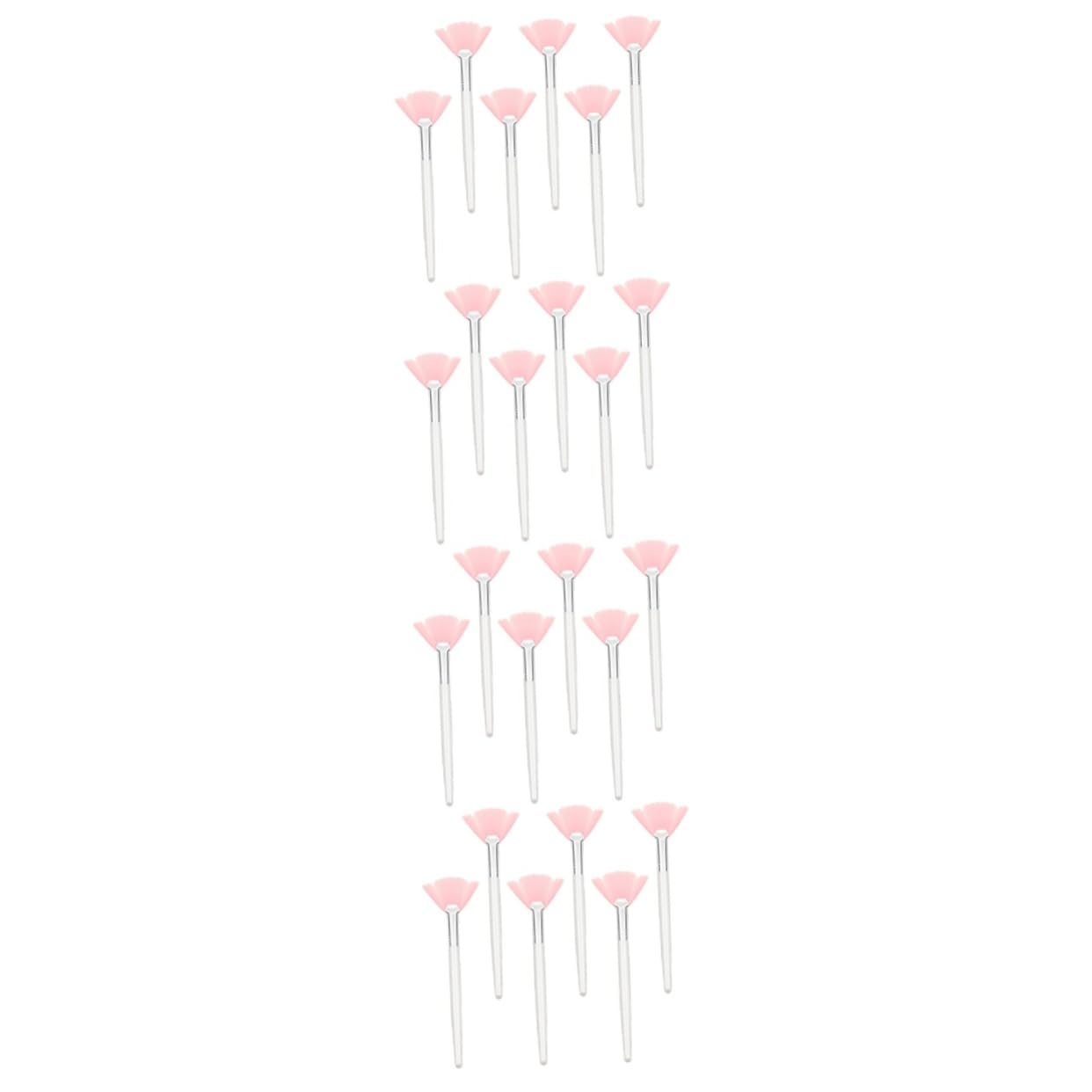 minkissy 24pezzi Pennelli Per Trucco Ventaglio Morbidi Pennelli Per Fondotinta e Applicatore Di Maschere Facciali Strumenti Di Bellezza Per Donne e Ragazze Per Makeup Professionale e
