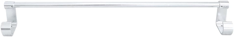 タオルバー アルミダブルシングルタオルレールバーフックバスルームシェルフホルダーハンガーキッチン収納ラックシルバーシングルバーフック