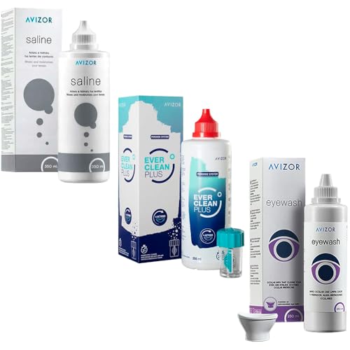 Saline 350ml + Ever Clean Plus 350ml + Eyewash 250ml