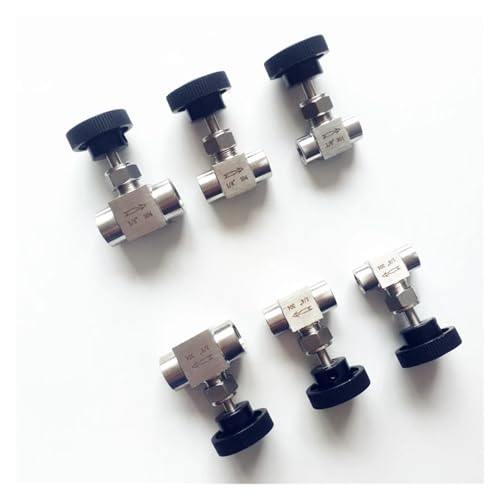 Válvula de aguja de acero inoxidable 304 con rosca hembra de 1/4 G304 3