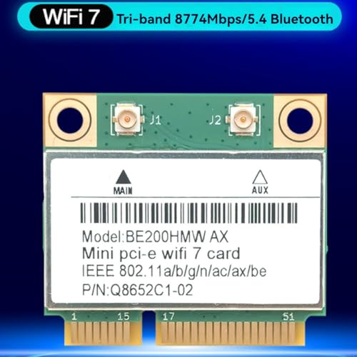 Carte WiFi 7 Mini PCI-E BE200HMW Bluetooth 5.4