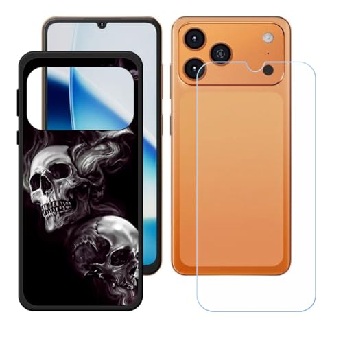 CongJiaLingXi�P�[�X �K�p���� Hotwav A17 Pro Max (6.75") + �����K���X�X�N���[���ی�t�B���� �A���ȃ\�t�g�V���R���P�[�X�ی�TPU�J�o�[�̃P�[�X�J�o�[ - WZ18