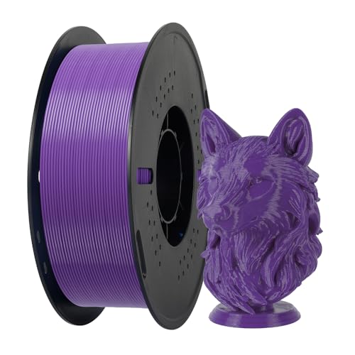 Image of Kingroon PETG 3D Printer Filament, High Strength, Low Warping, Odorless, Dimensional Accuracy + /- 0.02 mm, 1kg Spool(2.2lbs), 1.75 mm, Purple
