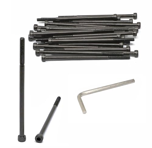 iexcell 25�� M4 x 85mm �����˂��R�s�b�` 0.7mm �����| 12.9�O���[�h �Z�p���t���w�b�h�L���b�v�˂��{���g�L�b�g ���_���d�グ