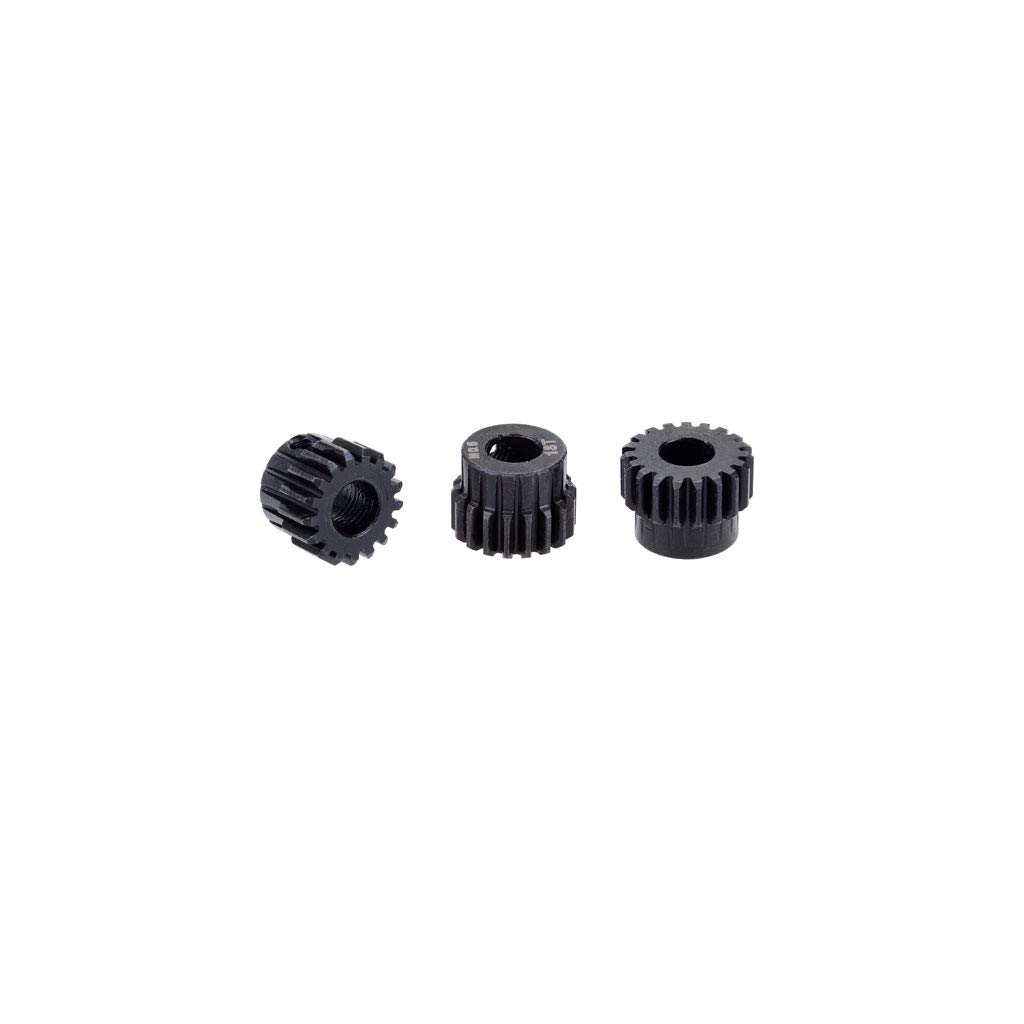 Fasizi 3PCS M0.6 17T-28T Metal Pinion Motor Gear for 5mm Shaft 1/8 RC Car Engine Spare Parts - 17T 18T 19T Gear