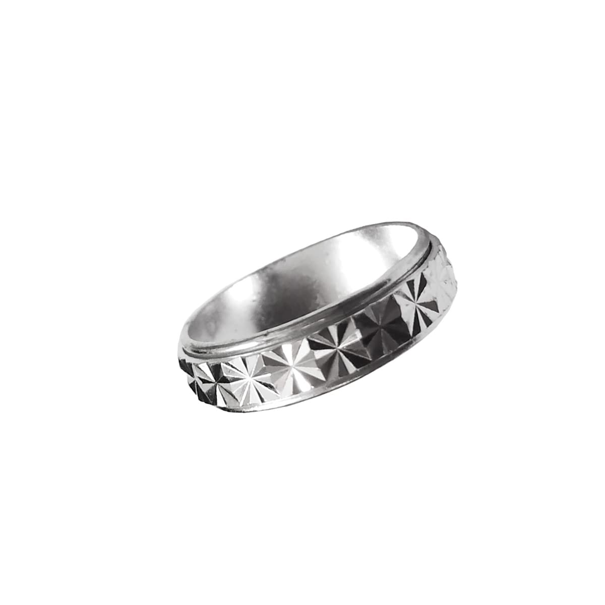 infinity Silver Titanium Thumb Ring for unisex-picture-54