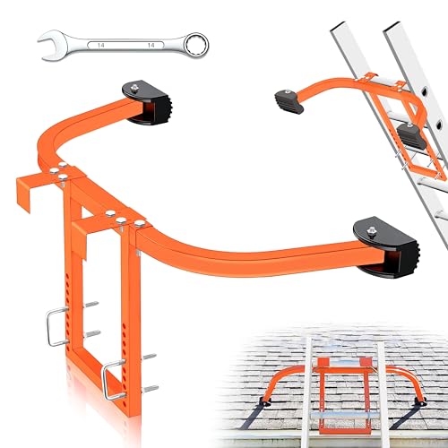 VONLX Ladder Stabilizer Accessory for Roof Gutter, roof Ladder stabilizer Easily attaches with U Bolt, Wing Span Wall Ladder Standoff, Stabilized Support, Sturdy and Durable, 500 lbs Weight Rating