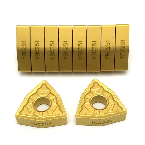 10 piezas WNMG080404/08 insertos carbide para torno miniatura 2