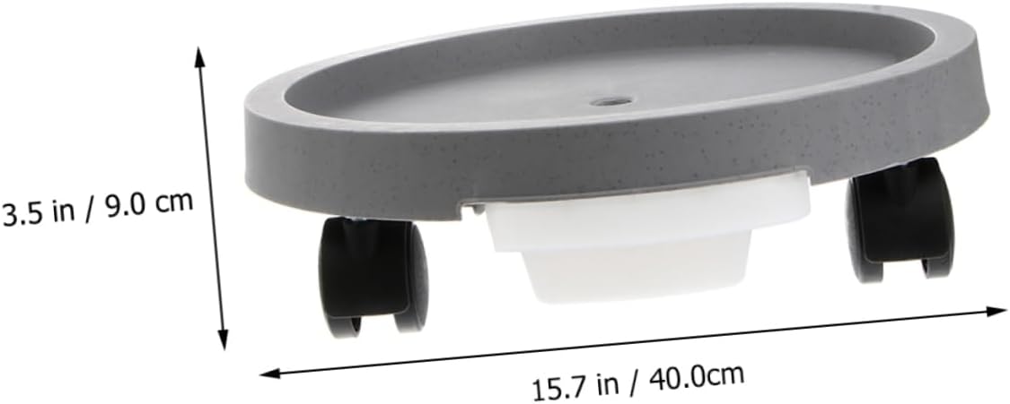Flower Pot Tray Water Catcher Plant Pot Base for Use Easy to Clean Lightweight Saucer for Potted Plants Grey Inner