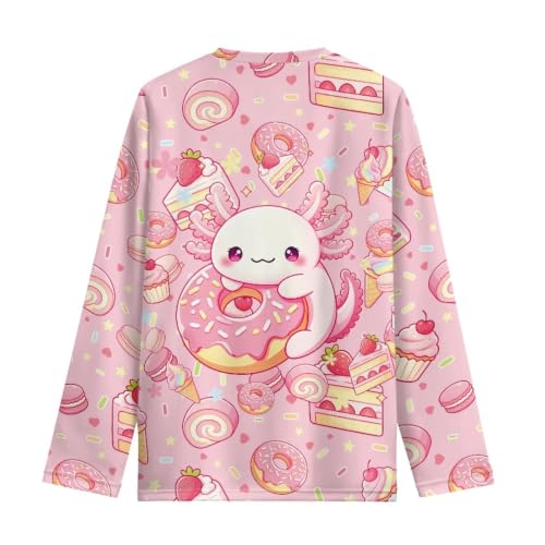 Image of WELLFLYHOM Long Sleeve T-Shirt for Boys Girls 3-16 Years Old Tee Tops Crewneck Pullover Shirts Fall Outfits