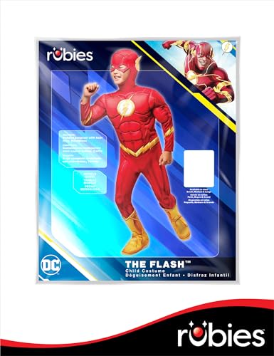 Rubies DC Comics Superheroes: The Flash Costume for Kids, Boy's Medium - image 5