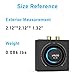 YMOO B06T3 Bluetooth 5.3 Receiver, 100ft RCA Bluetooth Audio Adapter for 3.5mm Jack AUX HiFi Home Stereo/Speaker from Smartphone/Tablet/Laptop, Dual Link for Two Speakers, SBC AAC Audio