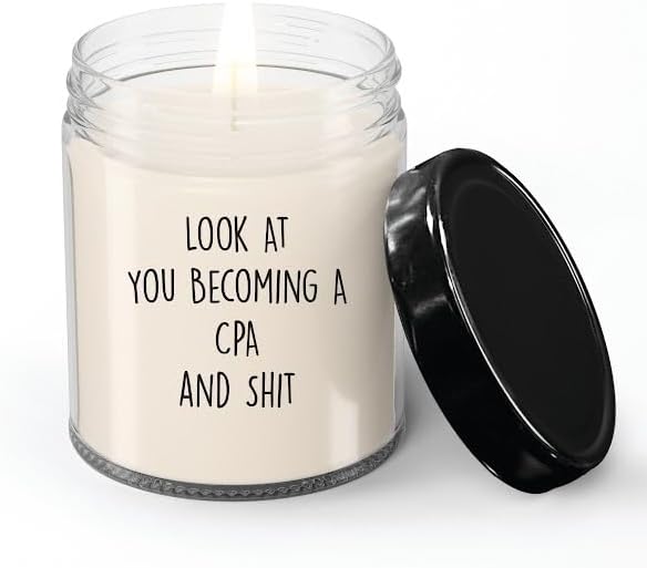 CPA Candle, CPA Gifts, Gift for CPA, CPA Lovers, Birthday Christmas Basket Gift Idea