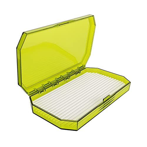 Aventik Saltwater Fishing Box Fits Streamers Saltwater Flies Salmon Flies Large Fishing Flies Deep Enough Fishing Tackle Box (Light Green) #TOP6