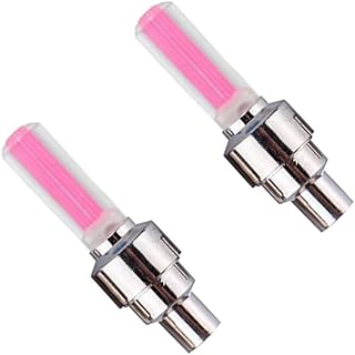 KaberMisr 2020 LED Tire Valve Stem Caps for Cars, Motorcycles and Bikes (Red - 2 Pieces)