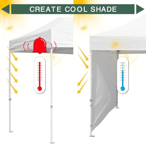 Image of Eurmax USA 10x6.4 Pop Up Canopy SunWall-UV Protection for Tents,Blocks Sunlight&Wind,Water Resistant Side Wall Only,Easy Hook & Loop Installation,Fit for 10FT Straight Leg Shelters&Gazebo,Royal Blue