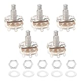 Full Size B250k ELectric Guitar Potentiometer Bass Volume Pots Tone long Split shaft 18mm Pack of 5