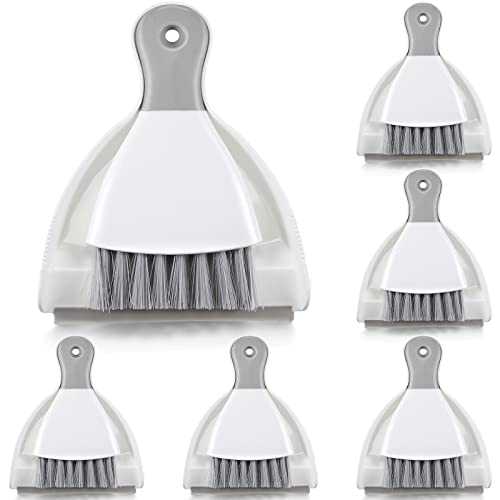 Lot de 6 mini pelles à poussière et balayettes pour comptoir et chat
