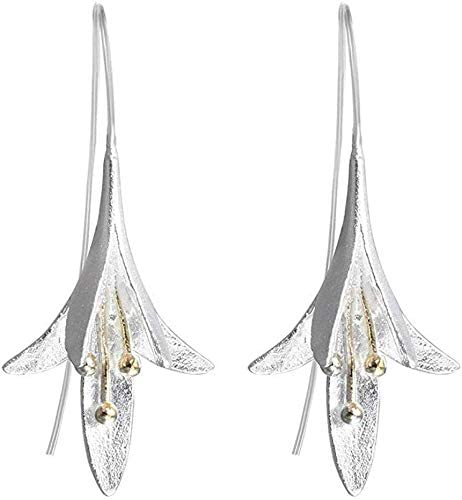 Boucles d'oreilles pendantes lys, le bijou vintage pour vos soirées chic