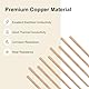 M METERXITY 2-Pack Kupfer Rundstab 2mm Durchmesser 11.81 Zoll Länge T2 Lager Massivstab Drehbank Stange Für Metallhandwerk DIY/Gartenbau/Industrie/Dekoration Reines Kupferrohr