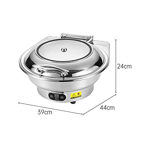 Estufa buffet redonda acero inoxidable 6L eléctrico miniatura 2