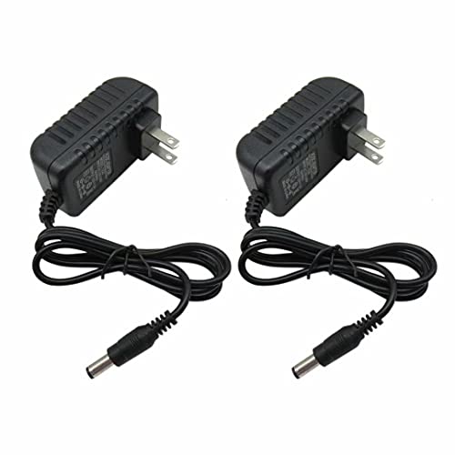 Unbrella 2pcs AC 100-240V to DC 12V 2A Power Supply Adapter Heavy-Duty LED Light Strip 24W for Yamaha PA150 YPG-225, YPG-235, DGX-220, YDD-60 and DD-65