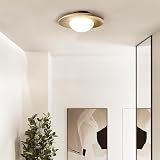 TOKTOP Naturalny żółty trawertyn żyrandol w stylu skandynawskim G4 kreatywny klosz lampy sufitowej w stylu vintage, lampa sufitowa do sypialni, kuchni, kawiarni, białe światło