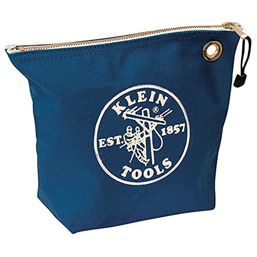 Klein Tools Blue Canvas Consumables Zipper Bag #TOP8