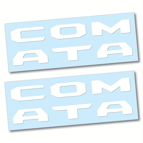 Image of (2 Sets) Prime Series UV Weatherproof Vinyl Decals for Glove Box Dashboard Letter Inserts Compatible fits Tacoma 2016-2023 (Matte White)