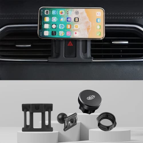 KUCOK Car Phone Holder Mount Fit for Mazda CX-5 2017-2025,360° Adjustable Magnetic Car Mount, Air Vent Dashboard Car Cell Phone Holder Compatiable with iPhone,Samsung ect Any Inch Smartphones.