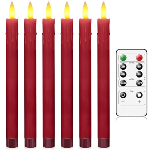 AiiBowy Led Kerzen mit Frnbedienung [6er Set ] Flammenlose Kerze, LED...