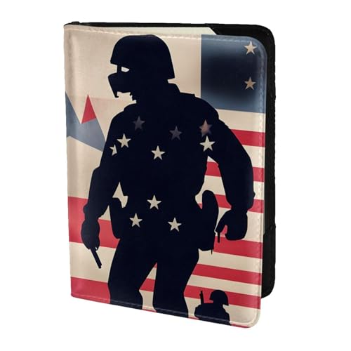 FBGHHTY US Military Soldiers Patriotic Memorial Day �v�����g �j�����p �X�^�C���b�V�� 5.5�C���` �p�X�|�[�g ���s ���� �E�H���b�g �P�[�X �Z�L���A �A�N�Z�T���[
