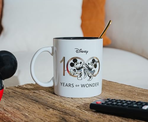 Disney 100 Years of Wonder Foil-Embossed Ceramic Mug | Large Coffee Cup For Tea, Espresso, Cocoa | Holds 20 Ounces
