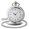 LYMFHCH Smooth Vintage Pocket Watch with Chain, Arabic Numerals Scale Mens Watch Christmas Graduation Birthday Gifts Fathers Day