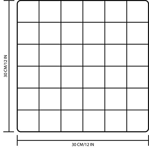 Image of MILAD SAIFIX Grid Photo Wall, Photo Wall Creative Decoration, Photo Frame, Shooting Props Family, Office, Etc. (30 L x 30 W in CM's, Black, Set of 2 Pcs)