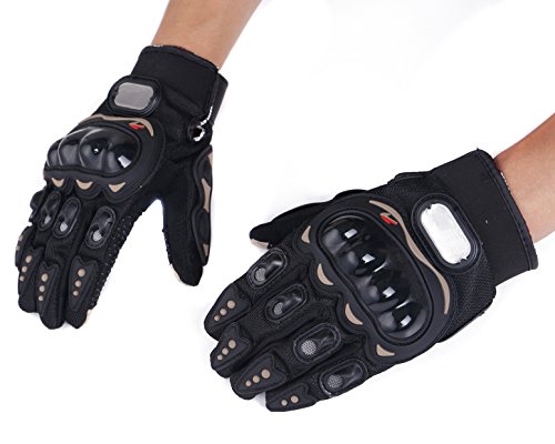 Chcycle Motorcycle Gloves Touch Screen Summer Motorbike Powersports Protective Racing Gloves (Medium) #TOP7