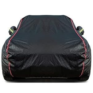 QUYDDC Autoabdeckung wasserdicht Allwetter mit Reißverschluss