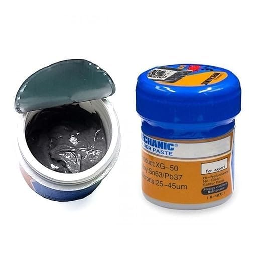 Image of Mechanic XG-50 Tin Solder Paste, Sn63 /Pb37 No-Clean Soldering Paste for SMD, BGA, PCB Rework, Mobile Repair & Electronics Soldering, 35g